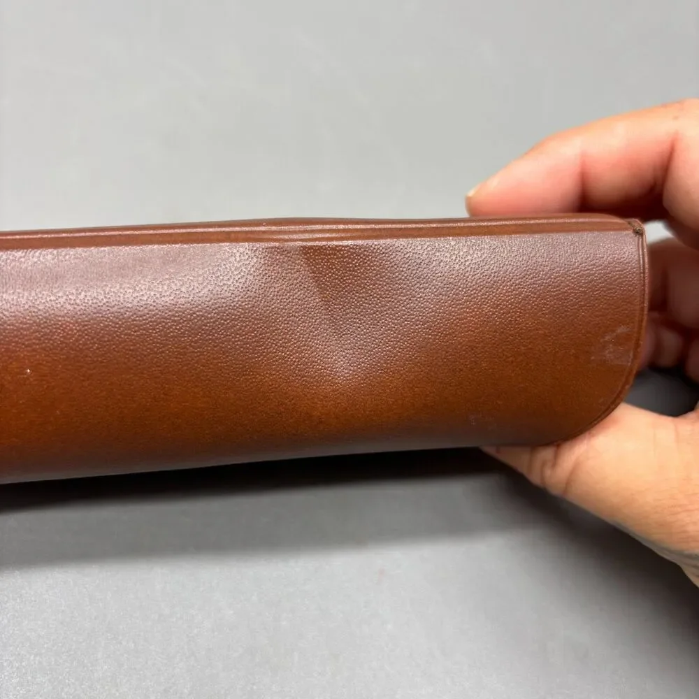 Vintage Christian Roth Optical Affairs Eyeglass Sunglasses Case Italy Brown
